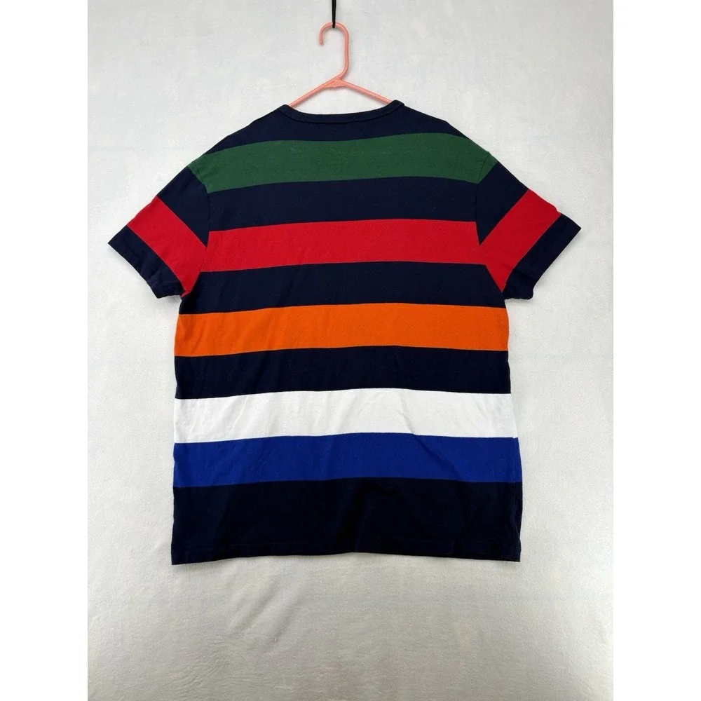 Polo Ralph Lauren Classic Fit Multicolored Striped Jersey Shirt Size XL